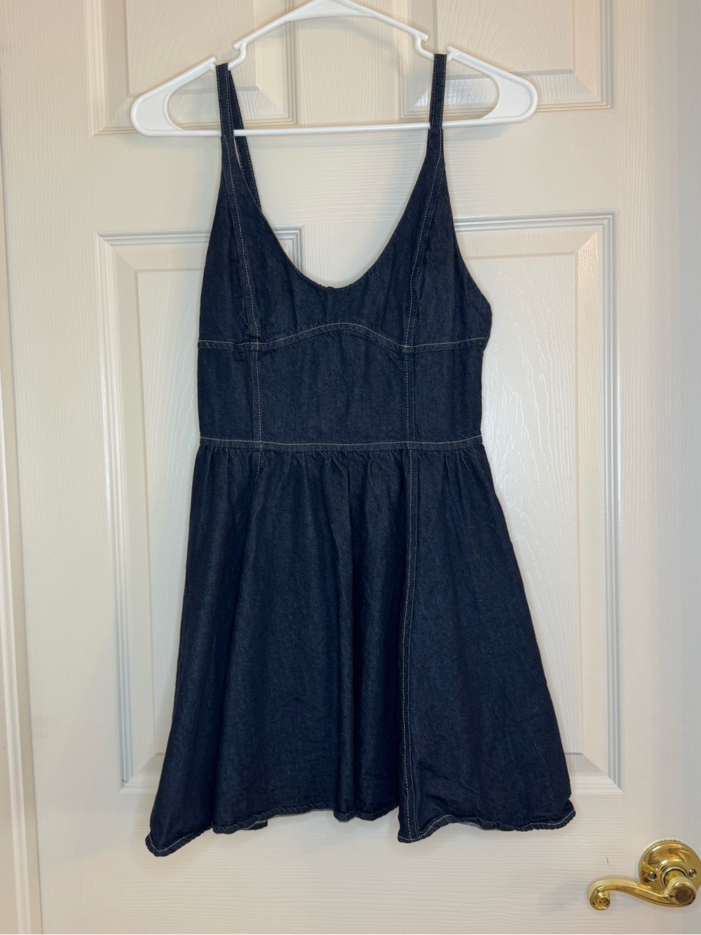 Zara Dark Blue Denim Mini Dress